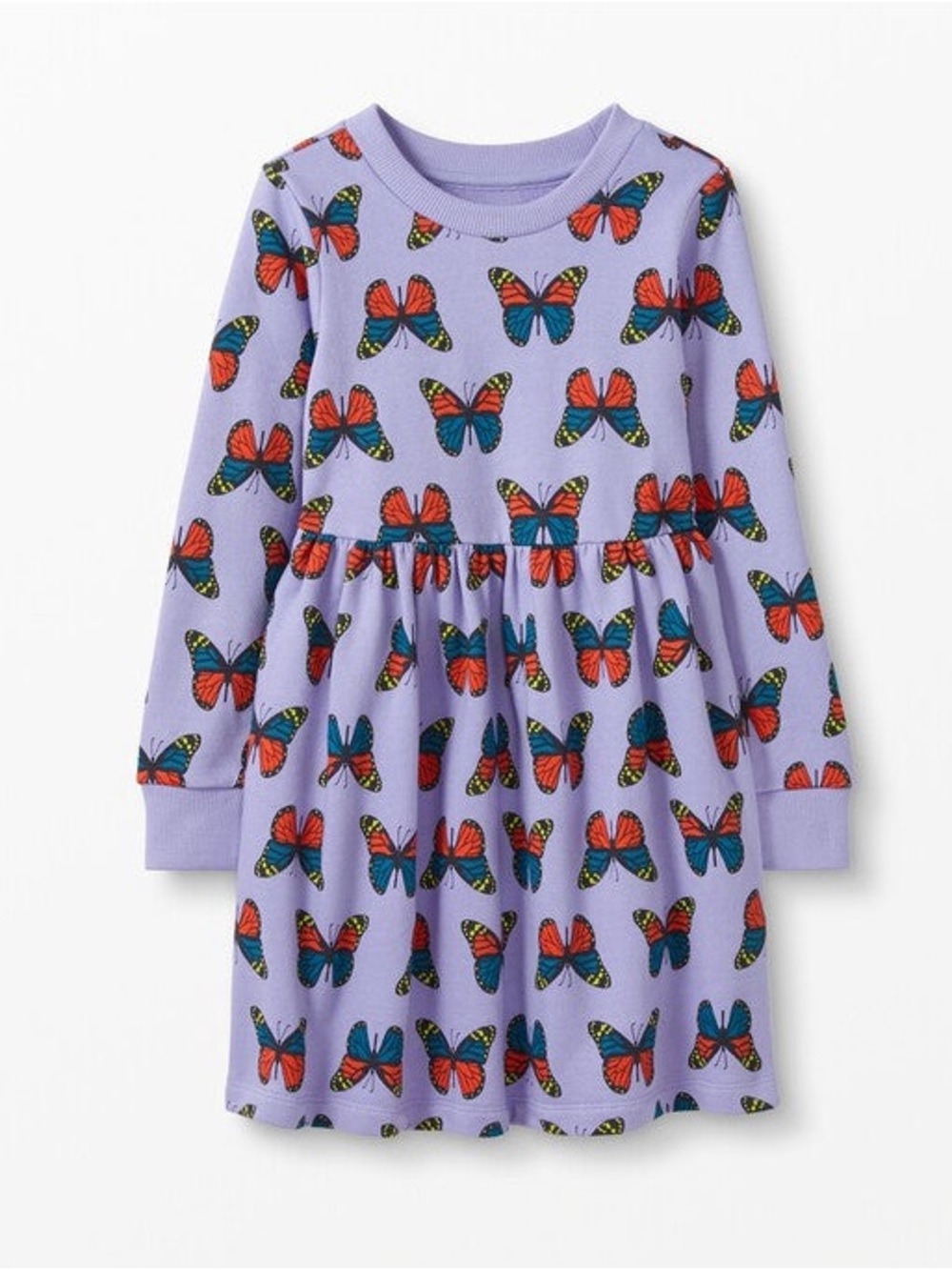 Hanna Andersson Butterfly Sweatshirt Dress 4T